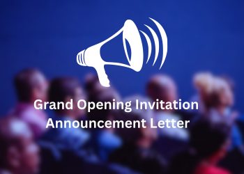 Grand Opening Invitation Announcement Letter